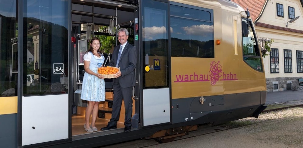Mit der Wachaubahn zum Spitzer Marillenkirtag.