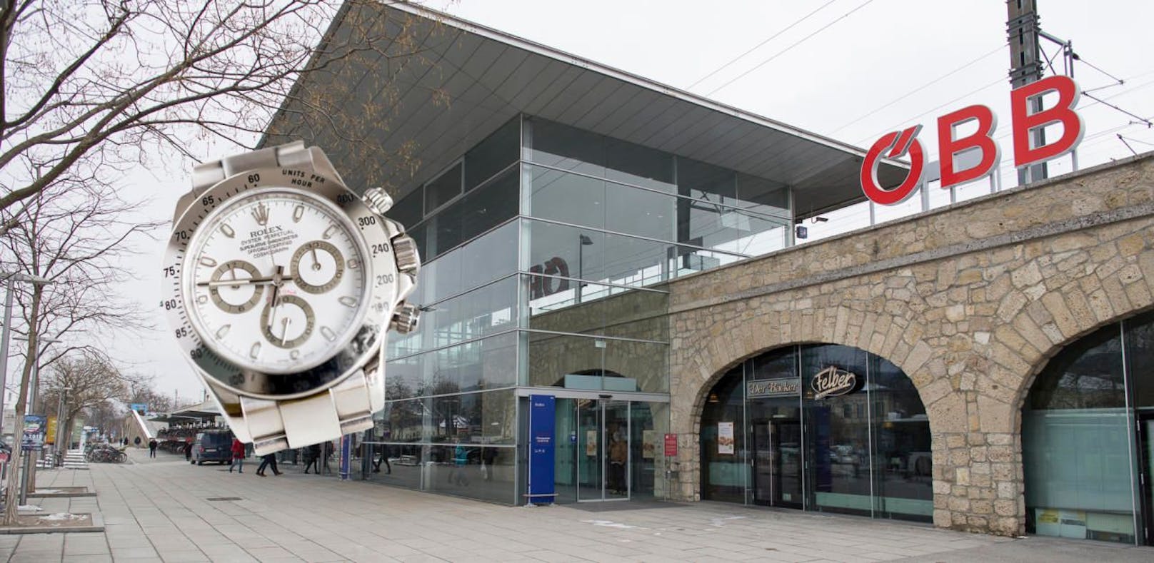 Am Bahnhof in Baden stahl der 17-Jährige dem Mann die Rolex.