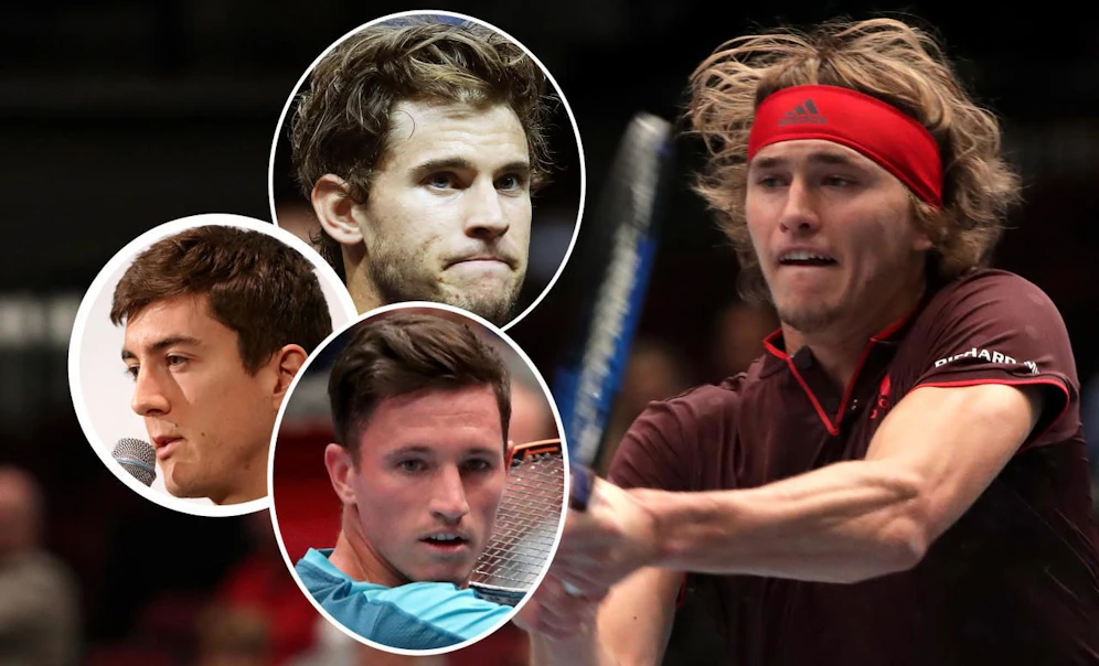Der Deutsche Alex Zverev (r.) steht bereits in Runde zwei. Dominic Thiem, Sebastian Ofner und Dennis Novak wollen am Dienstag nachziehen.