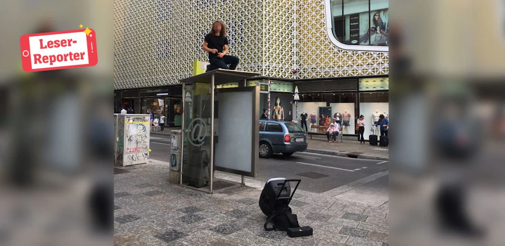 Der Mann sorgte für großes Aufsehen auf der Mariahilfer Straße. 