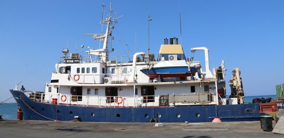Die "C-Star" ist das Schiff, mit dem die rechtsextremen "Identitären" im Mittelmeer Flüchtlingsrettungen unterbinden wollen.