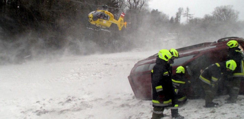 Ein Foto von Rettungseinsatz.