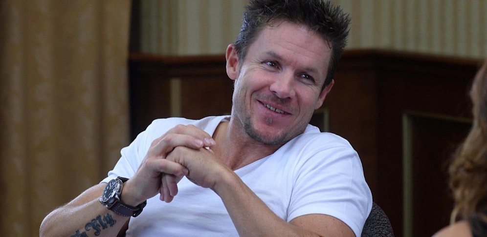Extremsportler Felix Baumgartner bei einem Interview im Jahr 2014