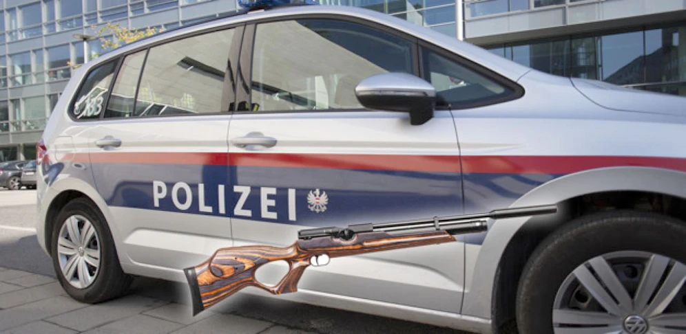 Mit einem Luftdruckgewehr wurde herumgeballert, die Polizei rückte an.