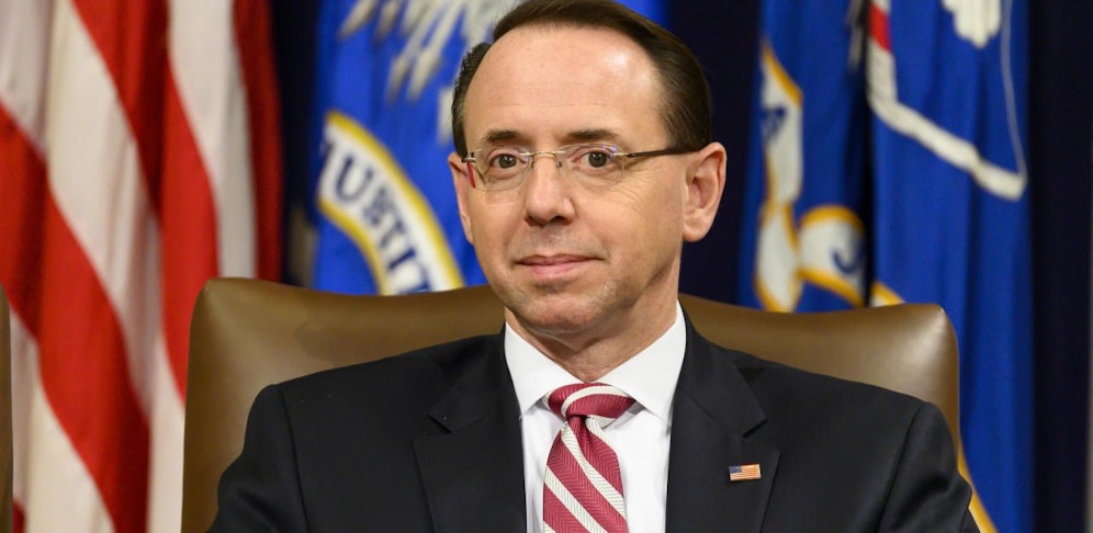 Der Vize-Justizminister der USA, Rod Rosenstein, ist zurückgetreten