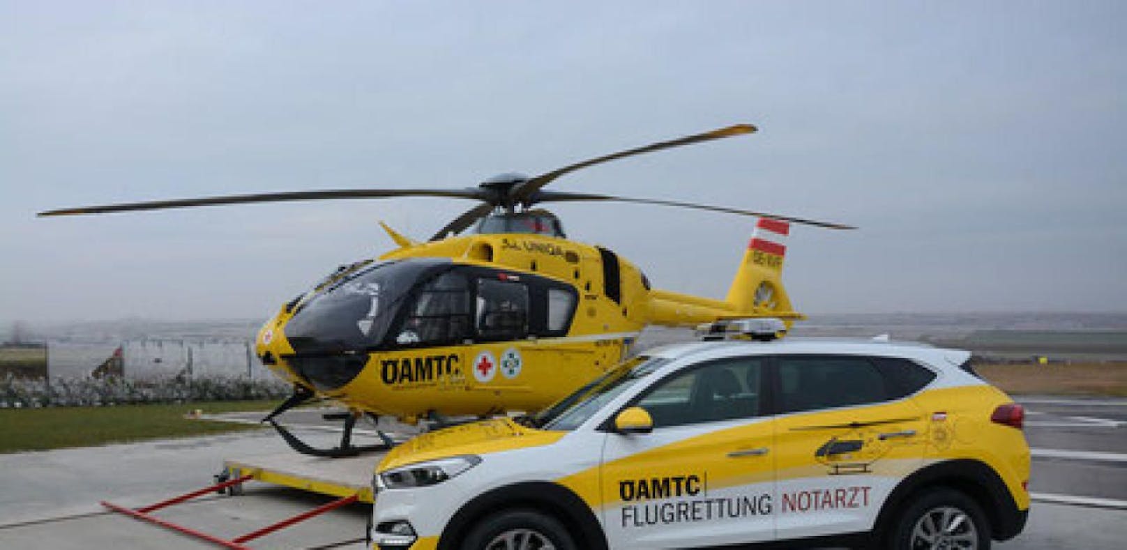 Per ÖAMTC-Notarztheli wurde Opfer ins Spital geflogen.