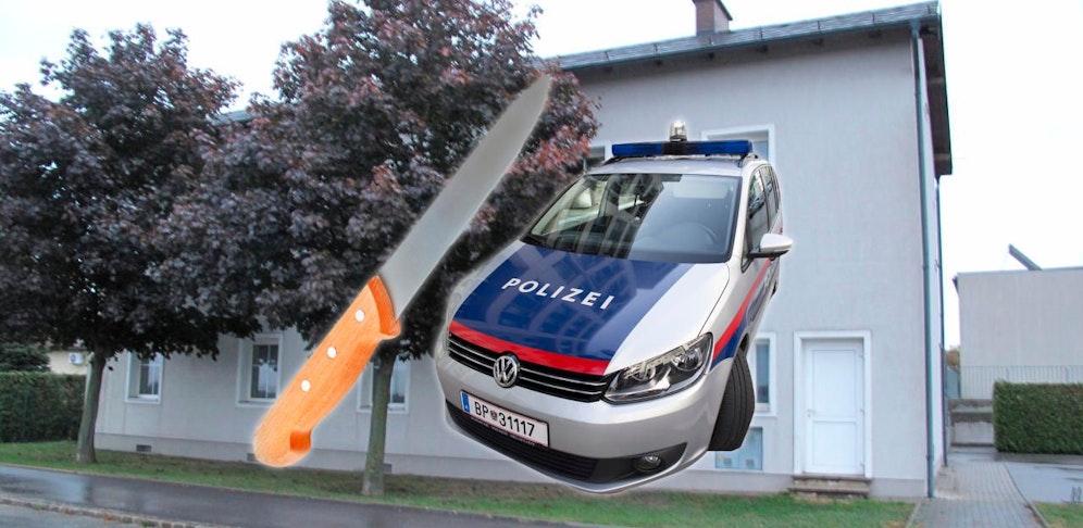 Polizeieinsatz in Flüchtlingsunterkunft, nachdem ein 17-jähriger Afghane mit einem Messer herumfuchtelte.