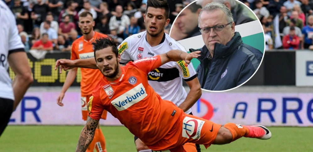 Die Austria ging in Altach mit 0:3 unter - Sportdirektor Franz Wohlfahrt kündigte eine schonungslose interne Aussprache an. 