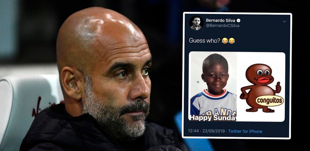 Pep Guardiola nimmt zum Tweet von Bernardo Silva Stellung.