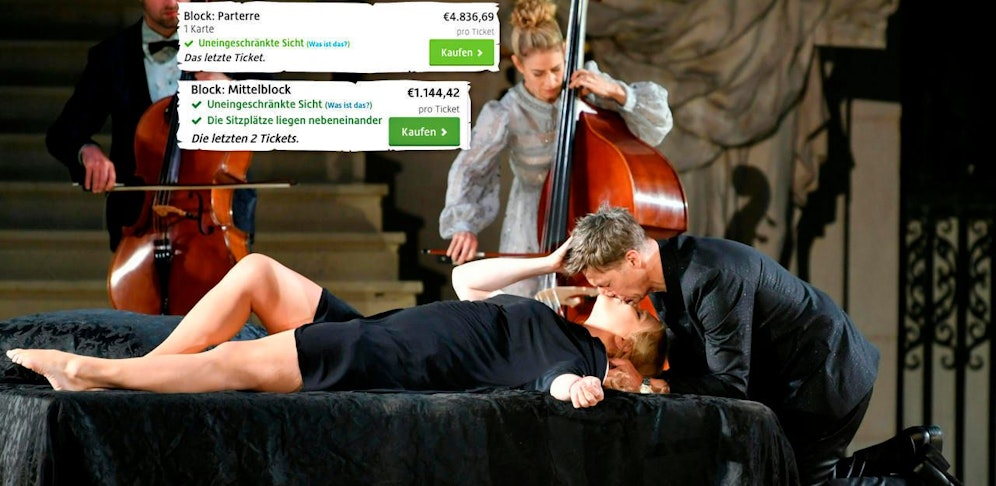 Karten in Salzburg für den Jedermann oder Aida werden zu horrenden Preisen gehandelt.