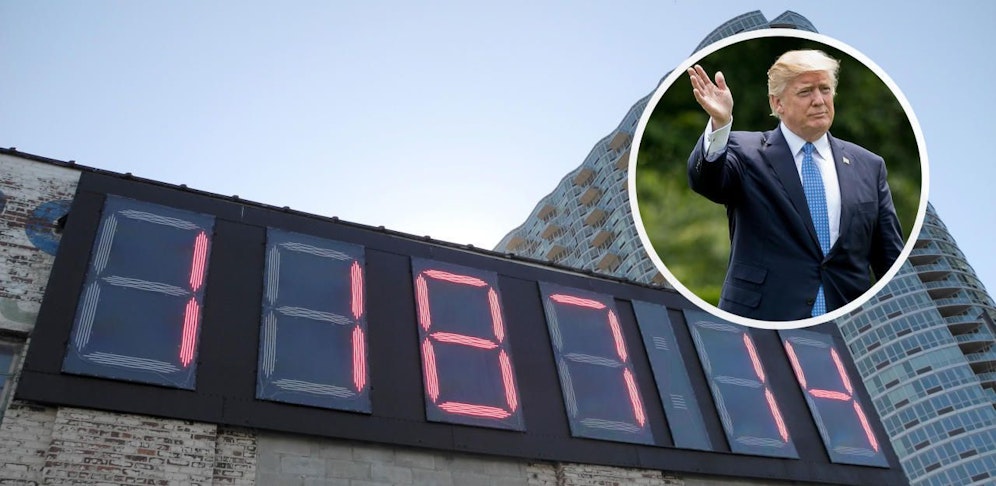 So lange sitzt Donald Trump noch im Weißen Haus.