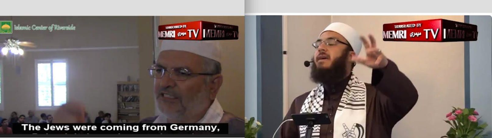 Hetzer vor dem Herrn: Die US-Imame Harmoush (li.) und Shahin rufen zum Mord an Juden auf. 