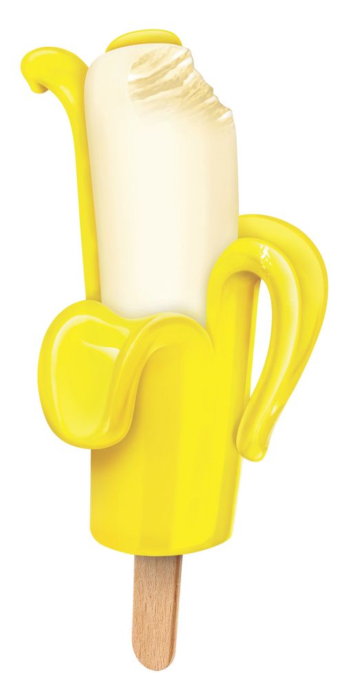 bananen eis am stiel zum schälen