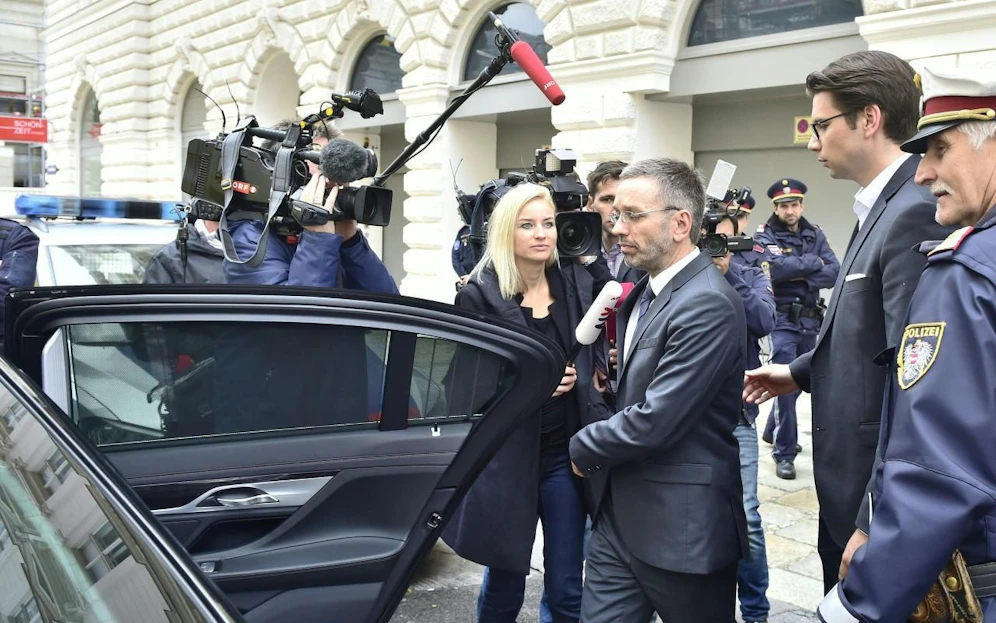Ex-Innenminister Herbert Kickl (FPÖ) - hier auf einem Foto vom Montag, 20. Mai 2019, anlässlich einer Presseerklärung der FPÖ nach dem Parteipräsidium in Wien.