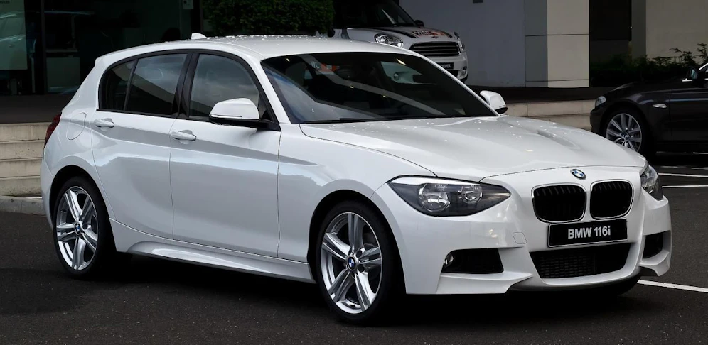 BMW 116i (2011-2015; mit M-Sportpaket). Symbolfoto