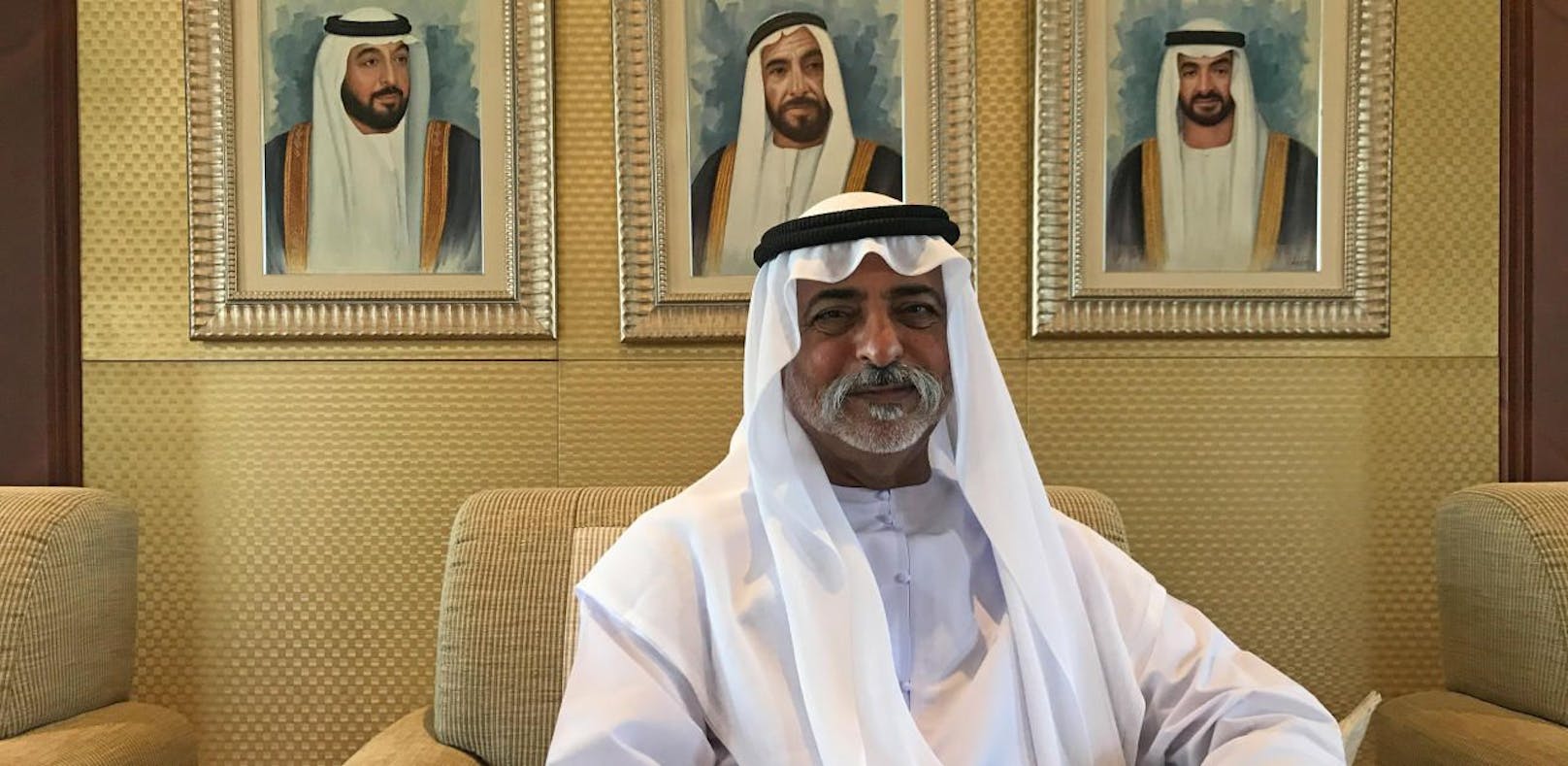 Scheich Nahjan Mubarak Al Nahjan, Minister für Toleranz der Vereinigten Arabischen Emirate, in seinem Büro in Abu Dhabi.