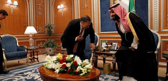 US-Außenminister Mike Pompeo trifft den Saudischen Kronprinzen Mohammed bin Salman in Riad.