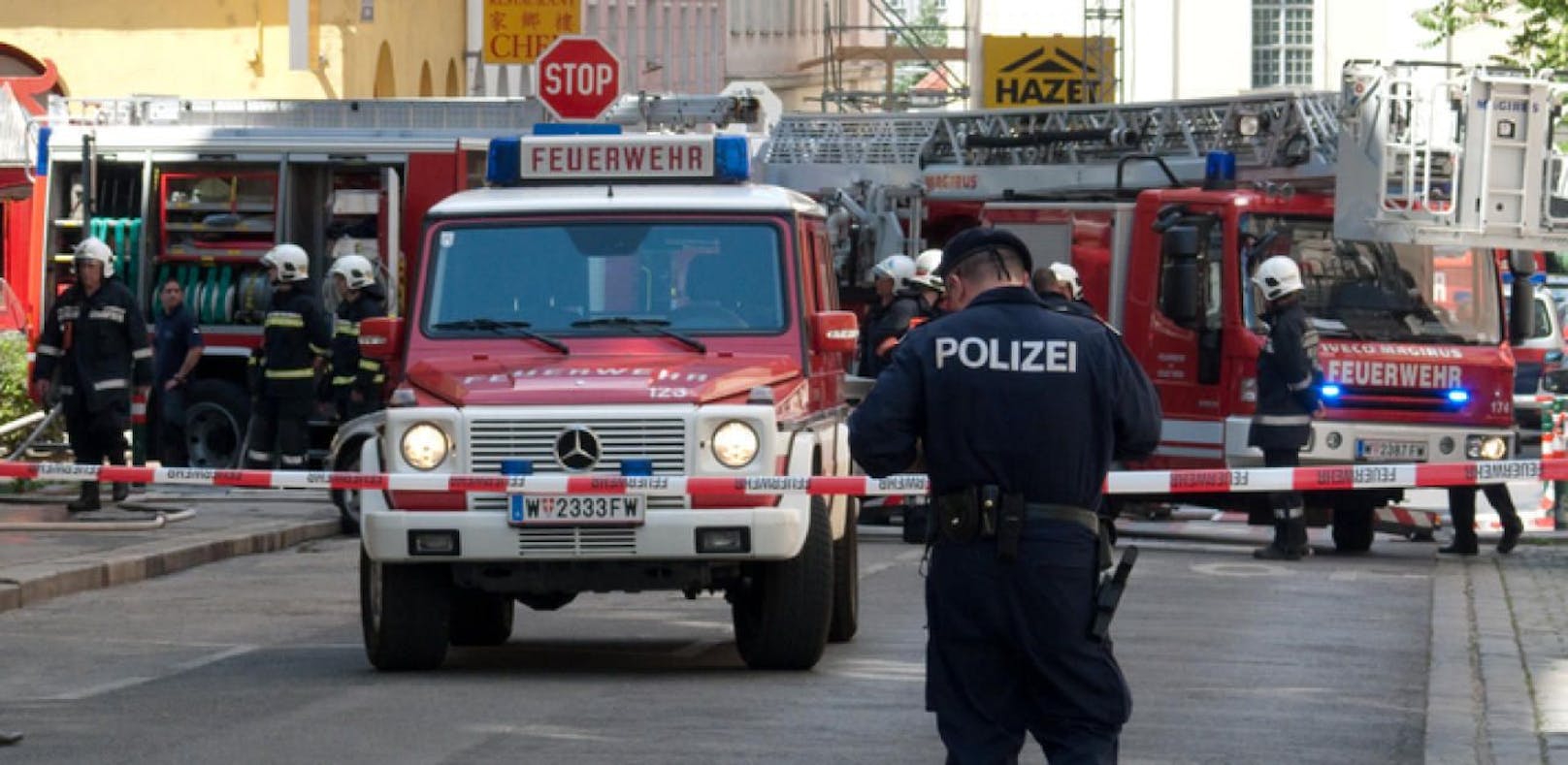 Ein Verletzter und eine Tote bei einem Brand in Salzburg.