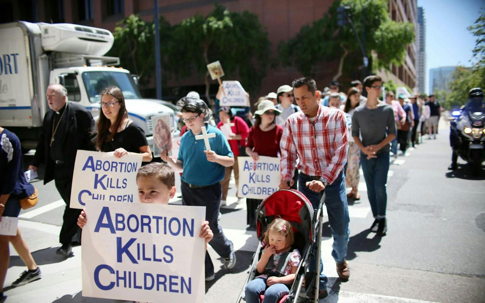 Das Thema Abtreibung spaltet die USA: In Arkansas soll nun ein restriktives Abtreibungsgesetz in Kraft treten. Auf dem Bild protestieren Abtreibungsgegner in San Francisco. 
