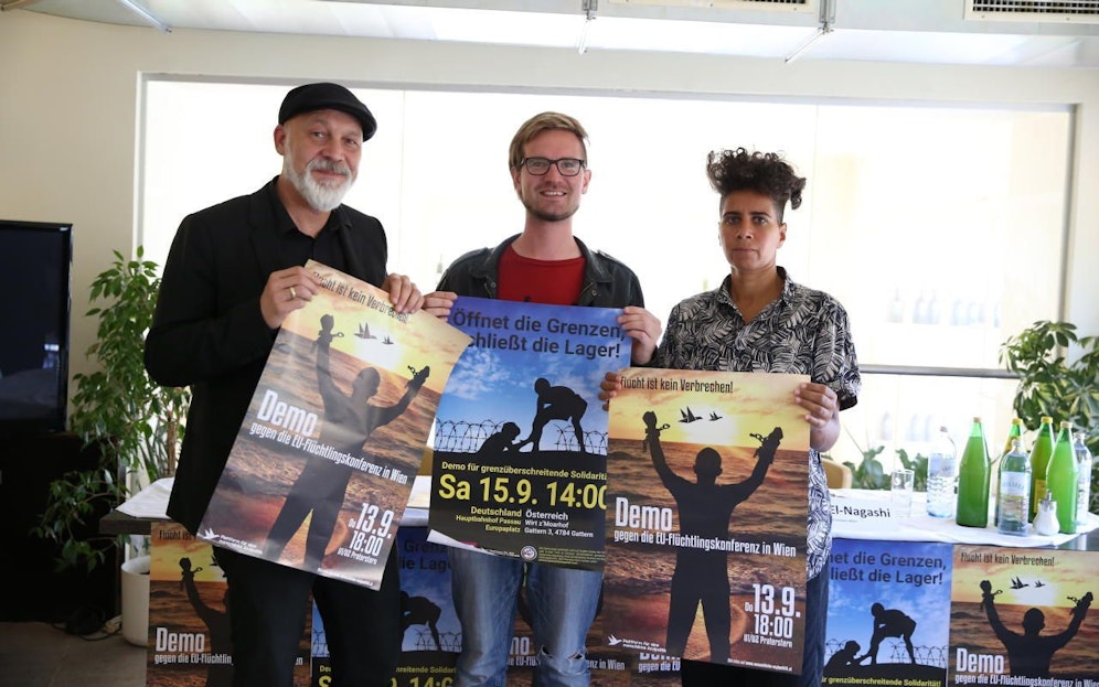 Die Plattform für menschliche Asylpolitik will anlässlich der EU-Flüchtlingskonferenz für ein lautstarkes Zeichen gegen den "Rechtsruck" und für mehr Humanität setzen.