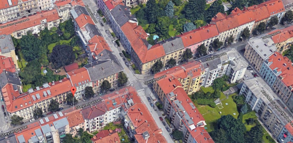 Der Unfall passierte an der Kreuzung Steyrergasse/Klosterwiesgasse