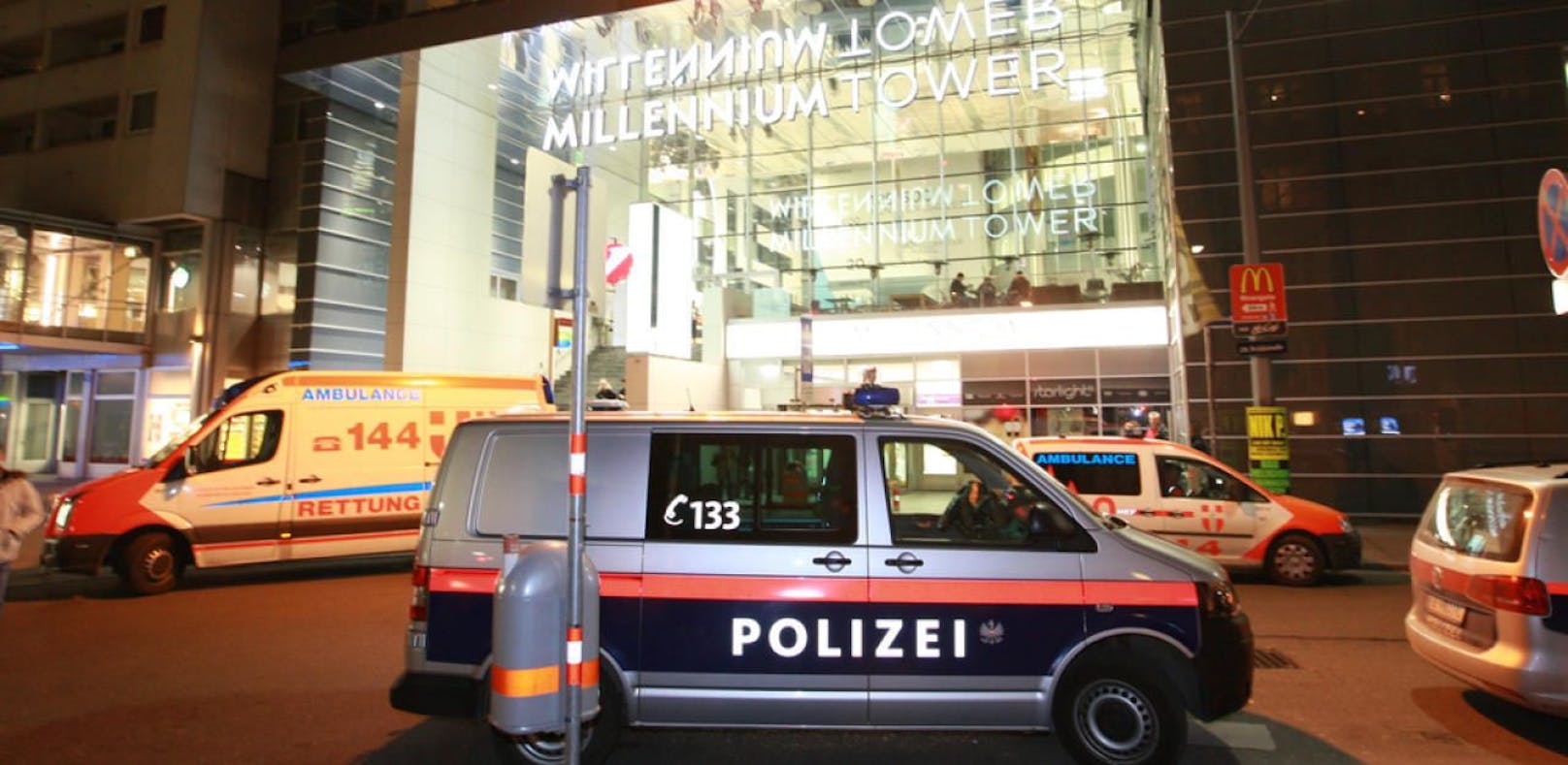 Polizeinsatz im Wiener UCI, Millennium City. (Archivfoto)