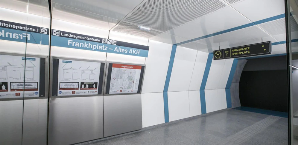 Sonderschau in Station Volkstheater: So wird die U5 aussehen.