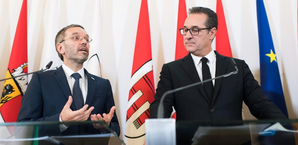 Kickl und Strache sind sich einig: "Wir brauchen hier weder IS-Kämpfer noch IS-Unterstützer."