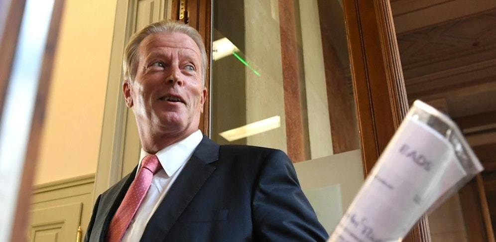  Ex-Wirtschaftsminister und Ex-Vizekanzler Reinhold Mitterlehner (ÖVP) vor dem Eurofighter-U-Ausschuss. 