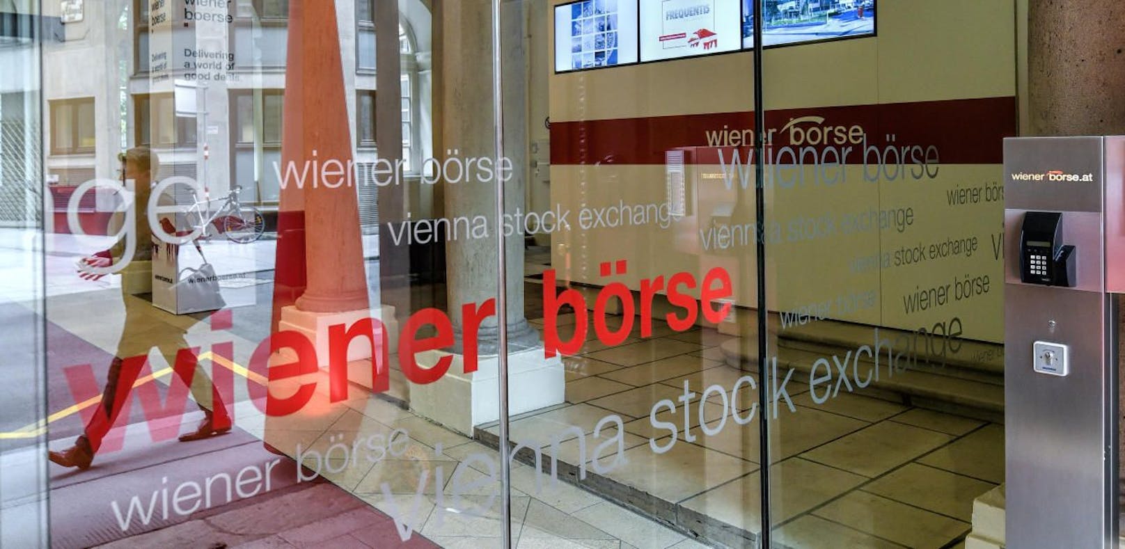 Der Eingangsbereich der Wiener Börse (Symbolbild)
