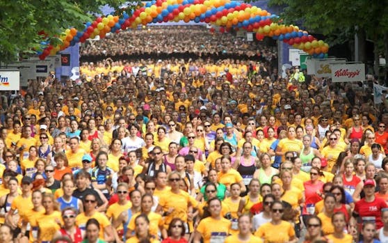 Über 35.000 Frauen und Mädchen nahmen 2017 an der Jubiläumsauflage des Frauenlaufs in Wien teil.