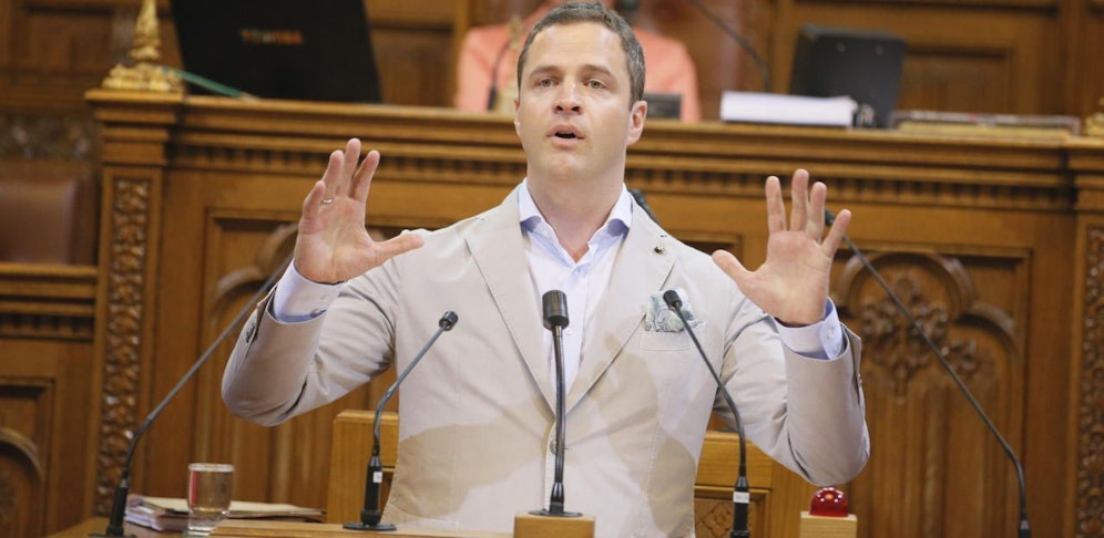 Johann Gudenus, Klubobmann im Parlament und geschäftsführender Landesparteiobmann der FPÖ.