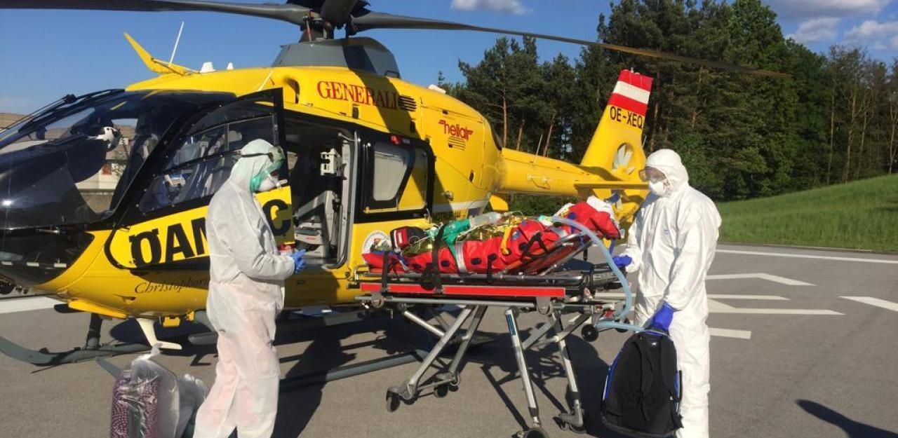 Heute.at - Frau mit Corona-Verdacht per Heli ins AKH geflogen