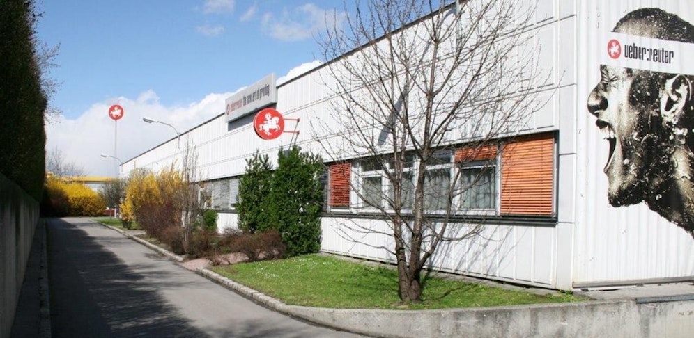 Die Ueberreuter-Druckerei in Klosterneuburg.