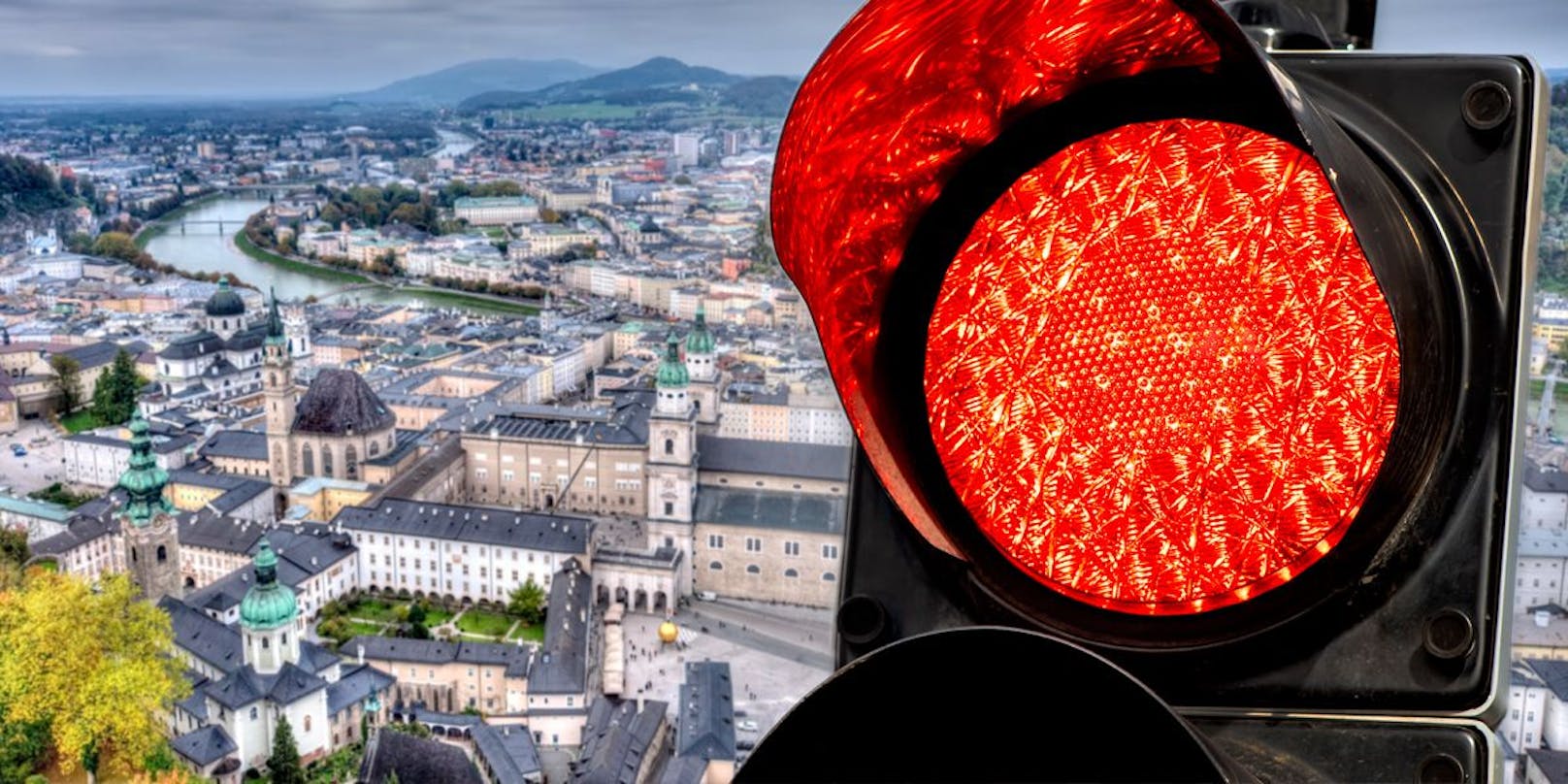 In Salzburg ist die 7-Tages-Inzidenz enorm gestiegen. Es droht Rot auf der Corona-Ampel.