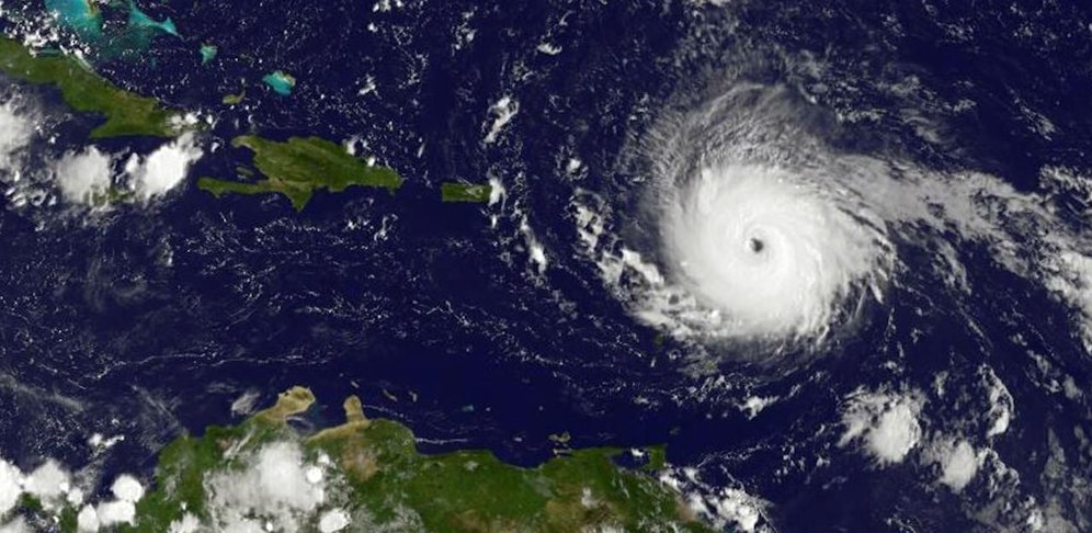 Eine Aufnahme der NASA zeigt Hurrikan "Irma" am 2. September über der Karibik.