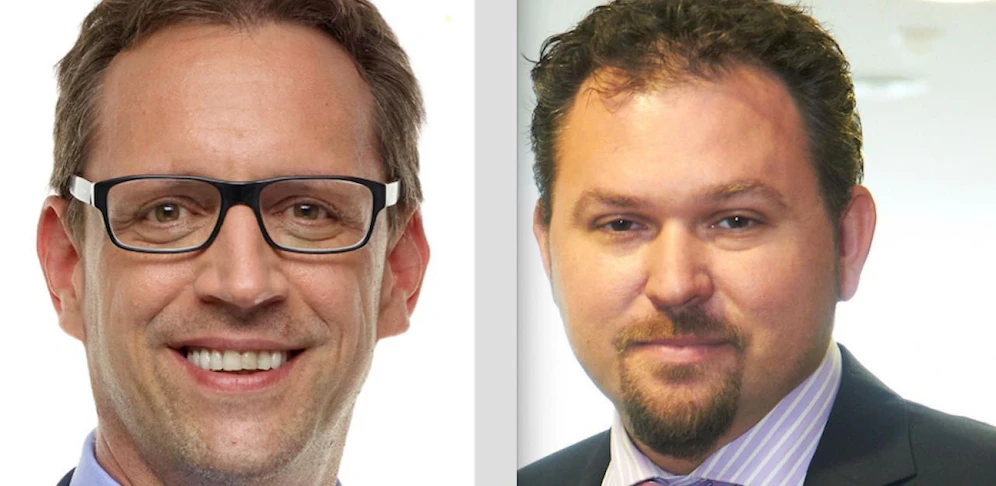 Die Bürgermeister von Zistersdorf, Helmut Doschek (l.), und von Ringelsdorf, Peter Schaludek (r.).