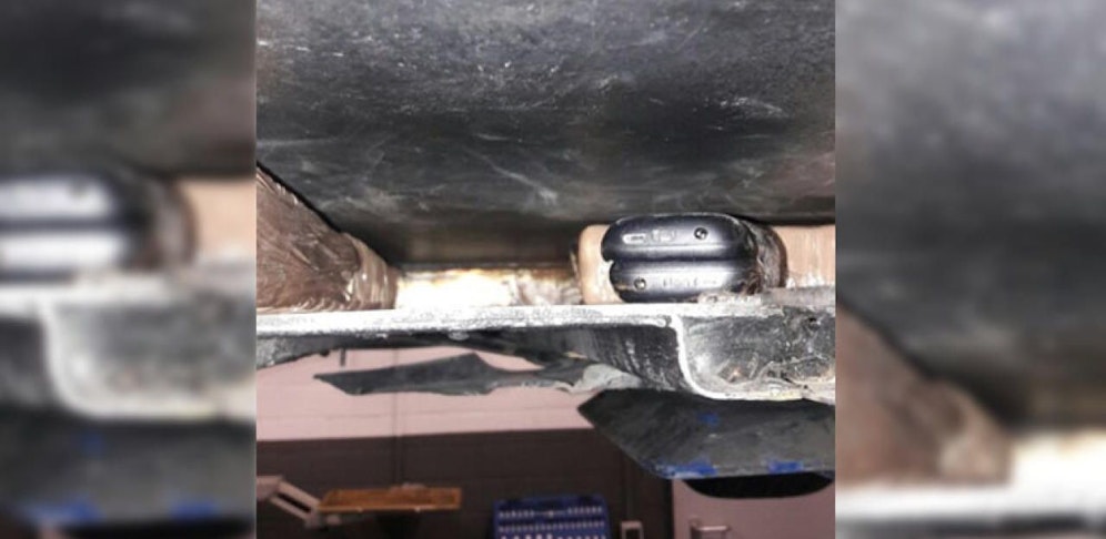 Das Suchtgiftmittel wurde im Unterboden des Fahrzeugs gefunden