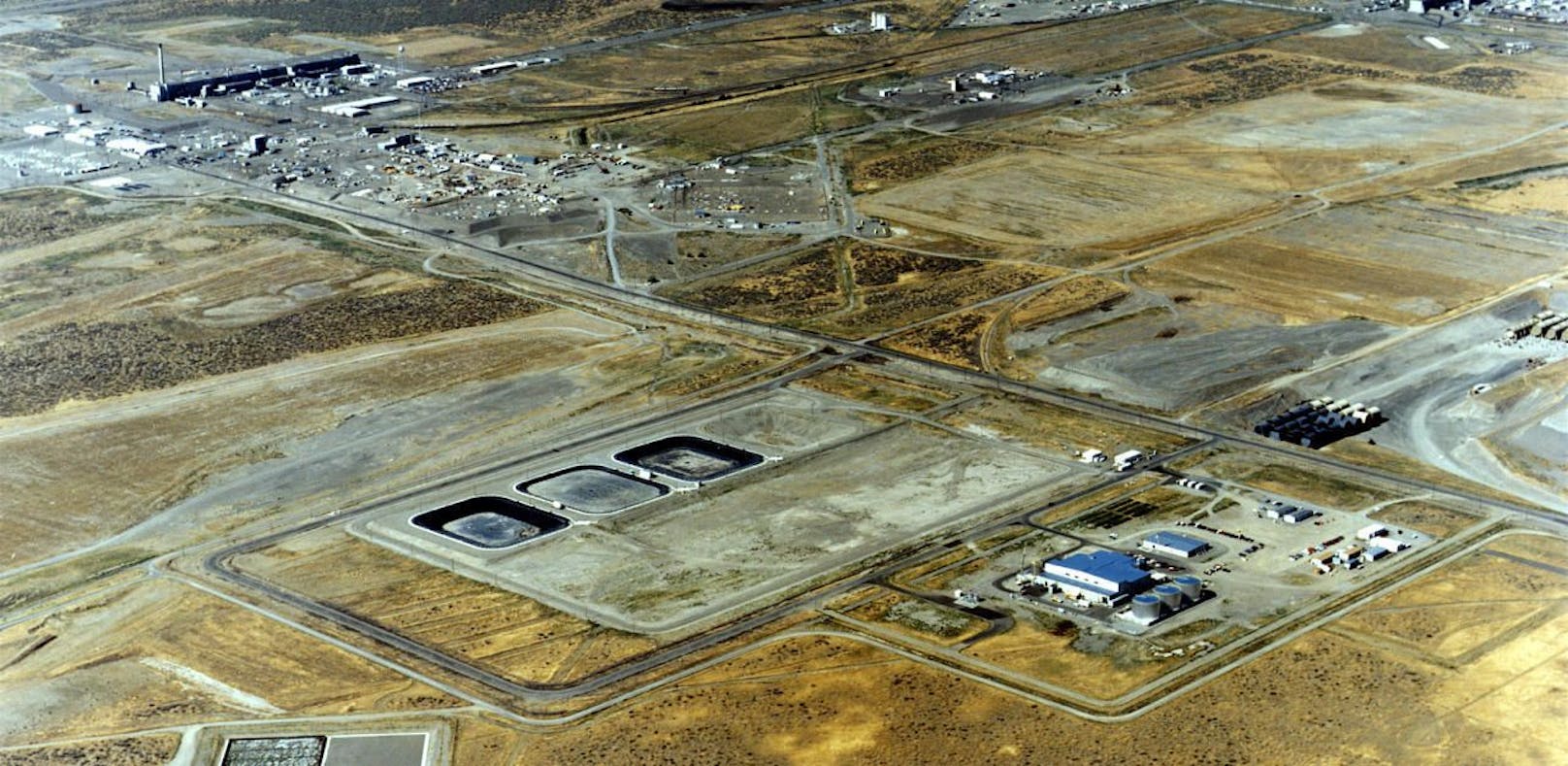 Eine Luftaufnahme aus dem Jahr 1995 der Nuklearanlage Hanford Site im Westen der USA.