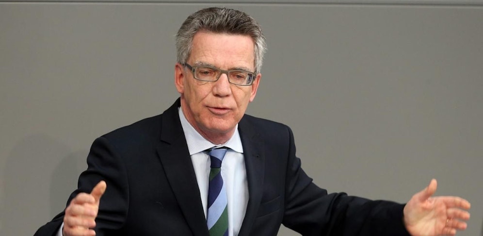 Der deutsche Innenminister Thomas de Maiziere.
