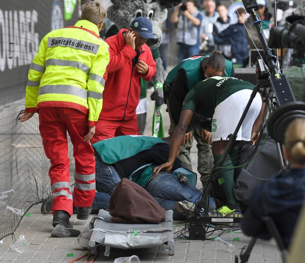 Jerome Roussillon trifft einen Kameramann