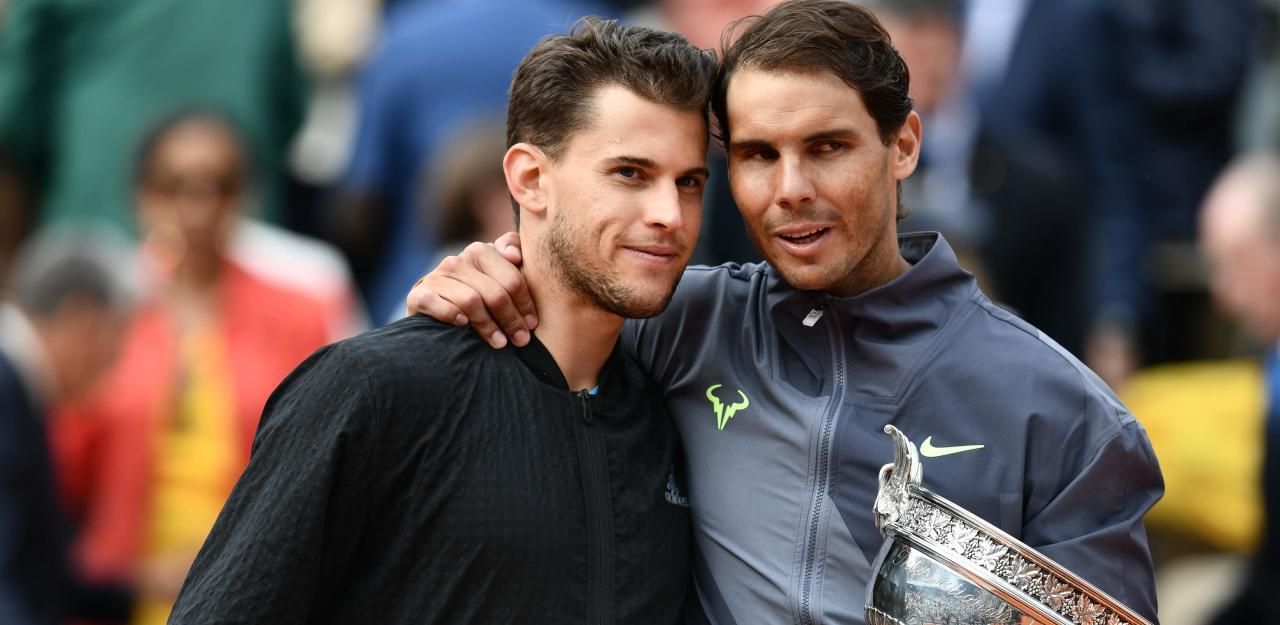 Dominic Thiem trifft am Samstag auf Rafael Nadal.