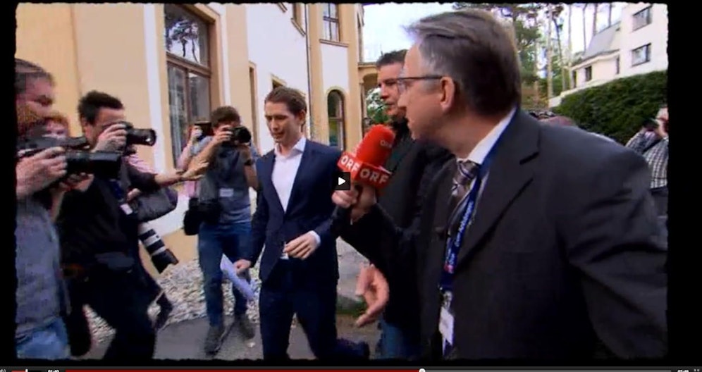 Auf der Jagd nach Sebastian: Kurz zu interviewen, ist Kliens hehres Ziel für die Zukunft.