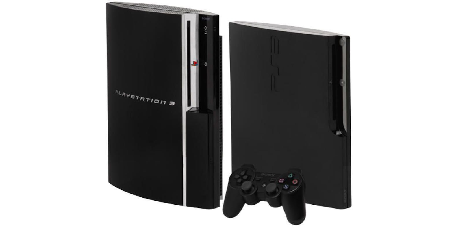 Die &quot;normale&quot; PlayStation 3 (links) und die PS3 Slim.