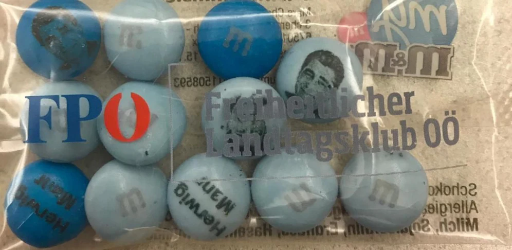 FPOÖ-Klubobmann ließ M&M's von sich machen.