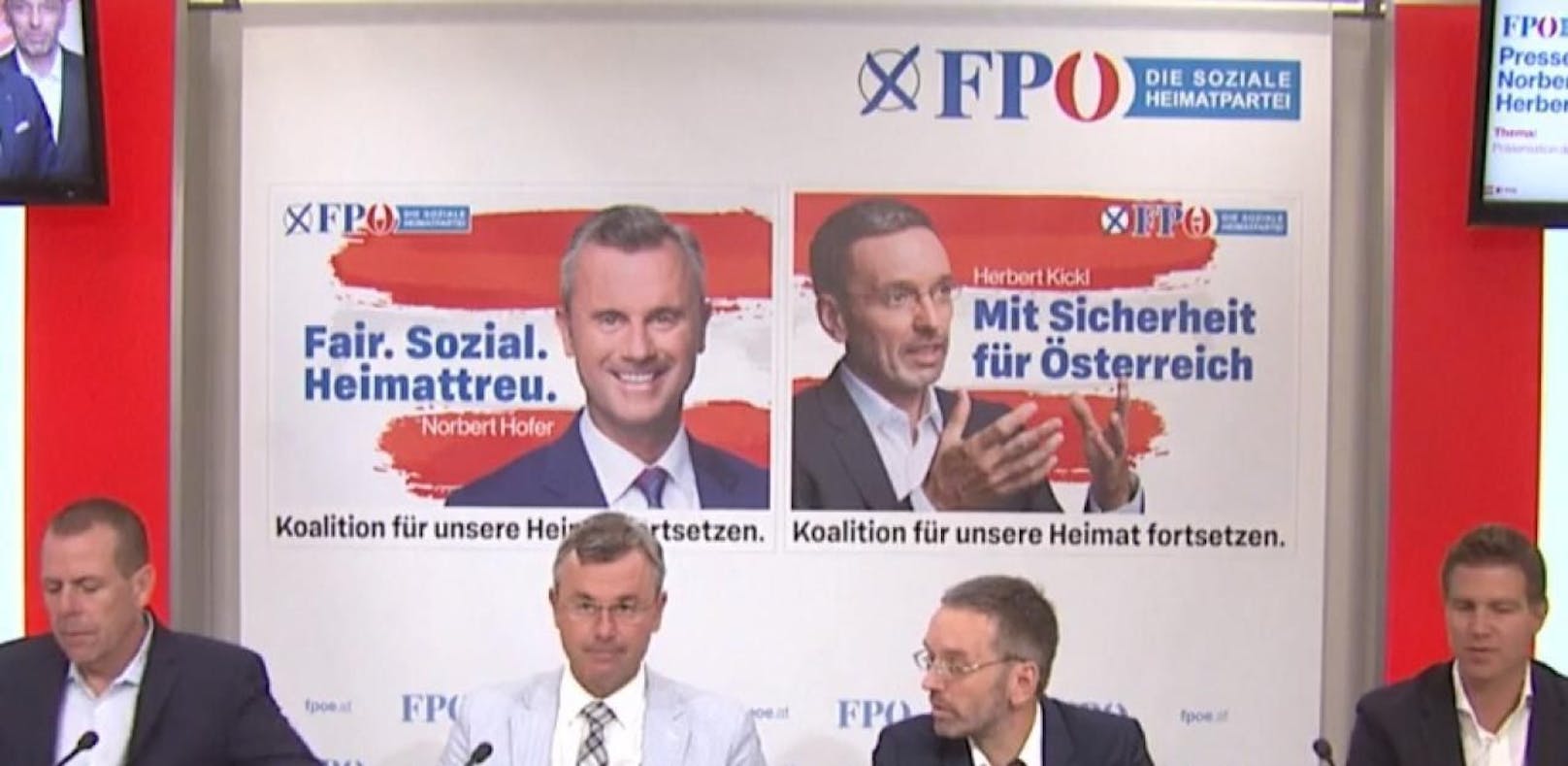 Zwei Zwischenfälle stören FPÖ-Plakatpräsentation