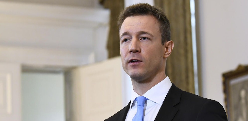 Kanzleramtsminister Gernot Blümel (ÖVP) vor Beginn des Ministerrates am Mittwoch, 14. März 2018, im BKA in Wien.