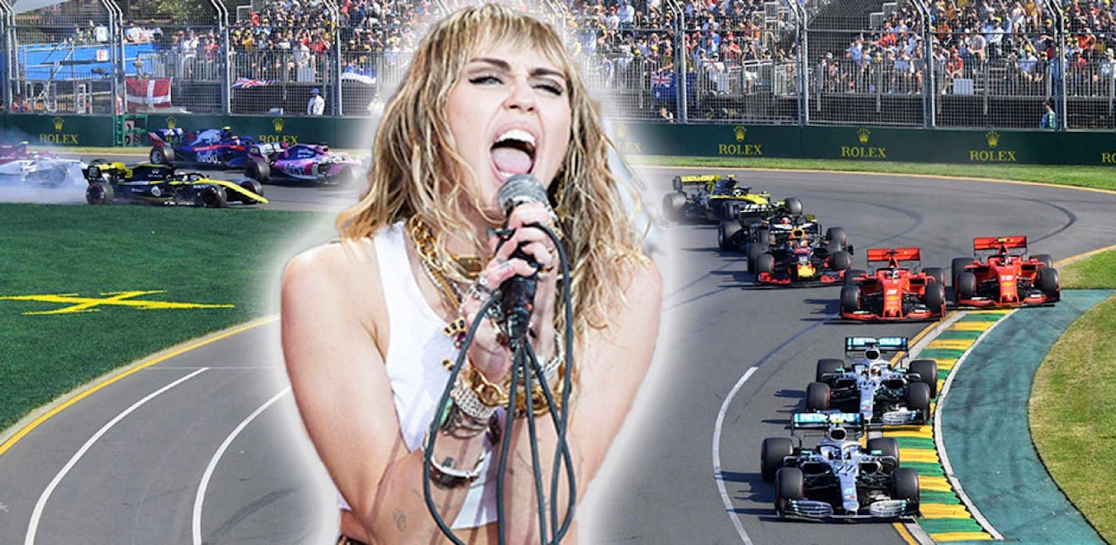 Miley Cyrus wird die Besucher des Grand Prix von Australien nicht mit ihren Gesangskünsten verwöhnen können. 