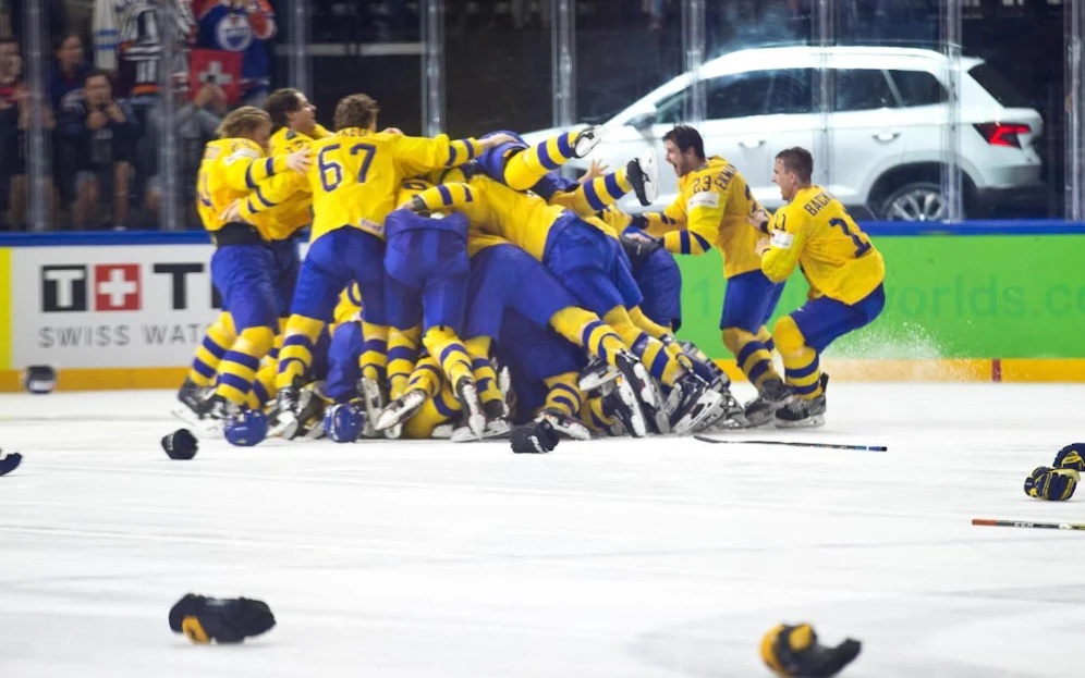 Jubel beim schwedischen Team