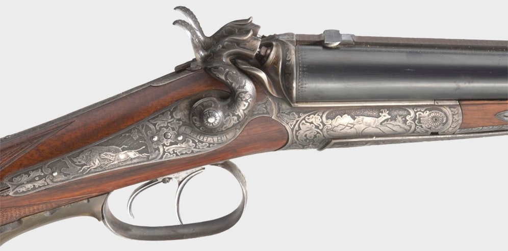 Eine Hahnbüchsflinte, hergestellt am Anfang des 20. Jahrhunderts. Symbolbild